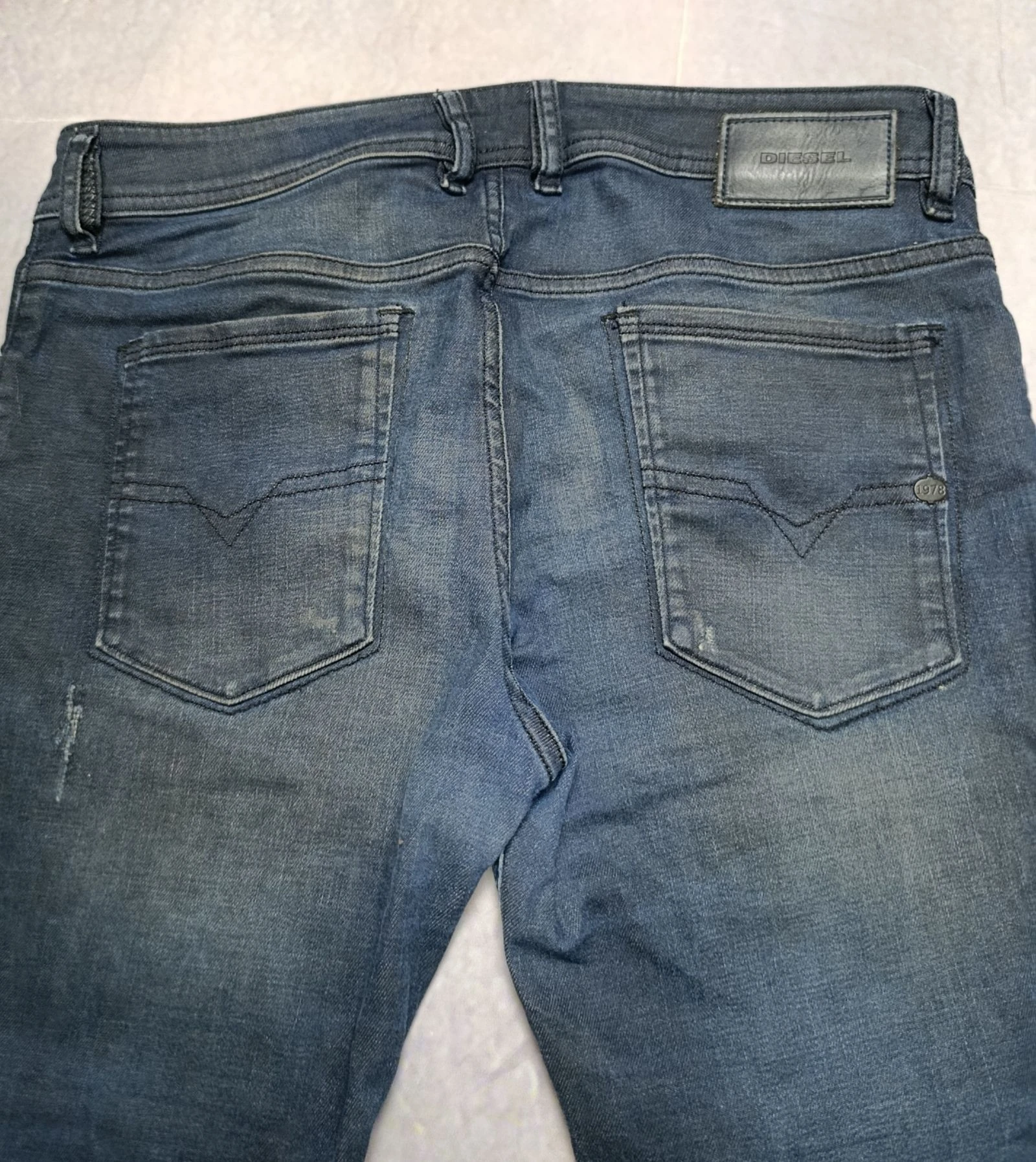 👖 Diesel Sleenker Slim Skinny Jeans W32 L34 Blue Distressed – photo 8